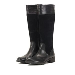 Timberland Black Leather Heeled Boots